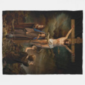 Couverture Polaire CHRIST sur la CROIX (Devant (Horizontal))