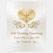 Couverture Polaire Christian 50e anniversaire Mariage idées cadeaux (Devant)