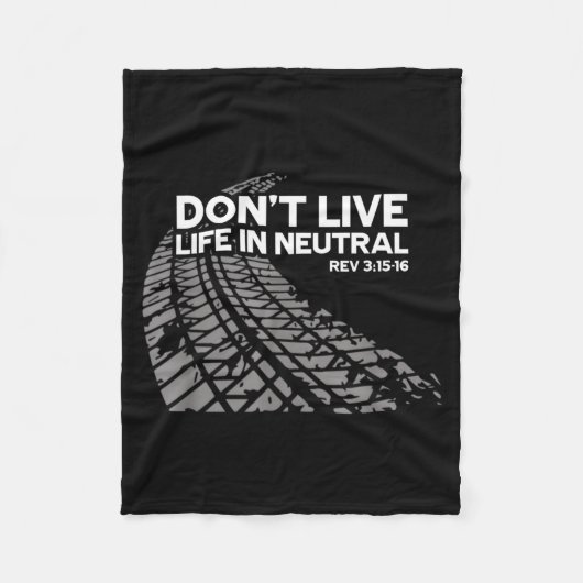 Couverture Polaire Christian Car Enthusiast Pastor - Don't Live Life  (Devant)