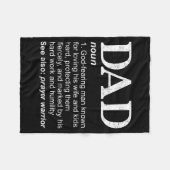 Couverture Polaire Christian Dad Definition Fathers Day Dad  (Devant (Horizontal))