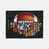 Couverture Polaire Christian Football Deuteronomy 31 6 Bible Christia (Devant (Horizontal))