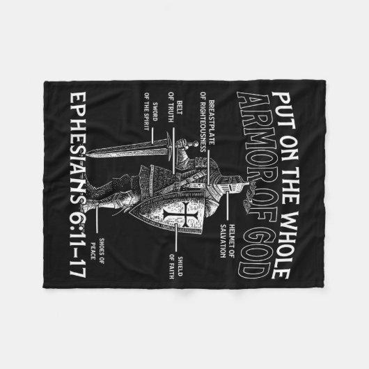 Couverture Polaire Christian Knights Templar Medieval Knight Armor Of (Devant (Horizontal))