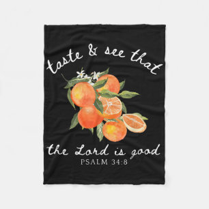 Couverture Polaire Christian Orange Fruit Bible Verse Gardener