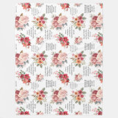 Couverture Polaire Christian PRAYER Peach Floral (Devant)