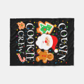 Couverture Polaire Christmas 2025 Cousin Cookie Baking Crew Squad Fam (Devant (Horizontal))