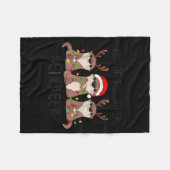 Couverture Polaire Christmas All Of The Otter Reindeer (Devant (Horizontal))