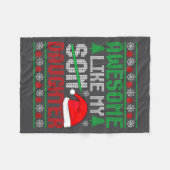 Couverture Polaire Christmas Awesome Like My Daughter Santa Hat Ugly  (Devant (Horizontal))