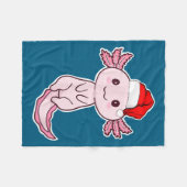 Couverture Polaire Christmas Axolotl  (Devant (Horizontal))