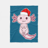 Couverture Polaire Christmas Axolotl  (Devant)
