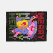 Couverture Polaire Christmas Axolotl Ugly Sweater Funny Christmas Sno (Devant (Horizontal))