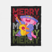 Couverture Polaire Christmas Axolotl Ugly Sweater Funny Christmas Sno (Devant)