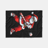 Couverture Polaire Christmas Baseball Player Santa Funny Xmas Boys Me (Devant (Horizontal))