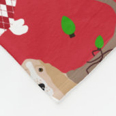 Couverture Polaire Christmas Basset Hound (Coin)