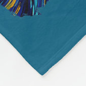 Couverture Polaire Christmas Bigfoot Santa Hat Van Gogh Starry Night  (Coin)