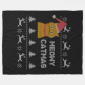 Couverture Polaire Christmas Cat (Devant (Horizontal))
