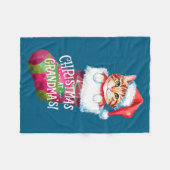 Couverture Polaire Christmas Cat _ Christmas At Grandma Cat _ Cute Ca (Devant (Horizontal))