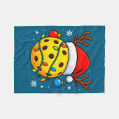 Couverture Polaire Christmas Ckleball Santa Hat Lights Srts Xmas Paja (Devant (Horizontal))