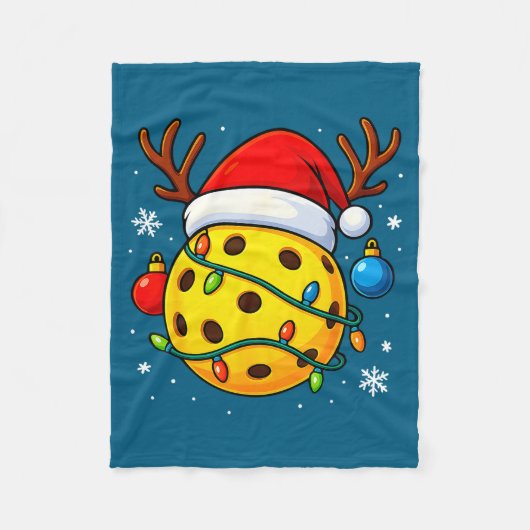 Couverture Polaire Christmas Ckleball Santa Hat Lights Srts Xmas Paja (Devant)