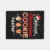 Couverture Polaire Christmas Cookie Tester Taster Baking Crew Toddler (Devant (Horizontal))