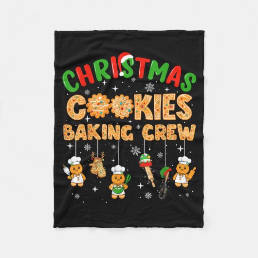 Couverture Polaire Christmas Cookies Baking Crew Funny Cookie Family  (Devant)