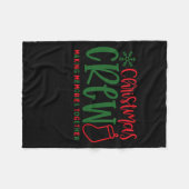Couverture Polaire Christmas Crew Ized Christmas Family  (Devant (Horizontal))