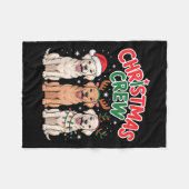 Couverture Polaire Christmas Crew Xmas Puppy Funny Christmas Labrador (Devant (Horizontal))