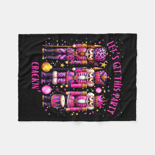 Couverture Polaire Christmas Crushing It Nutcracker - Funny Retro Ugl (Devant (Horizontal))
