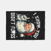 Couverture Polaire Christmas Dental Funny Santa I Know You Didn't Flo (Devant (Horizontal))