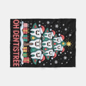 Couverture Polaire Christmas Dental Squad Oh Dentistree  (Devant (Horizontal))