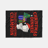 Couverture Polaire Christmas Dinner Toilet Clogging Chamon _ Funny Ch (Devant (Horizontal))