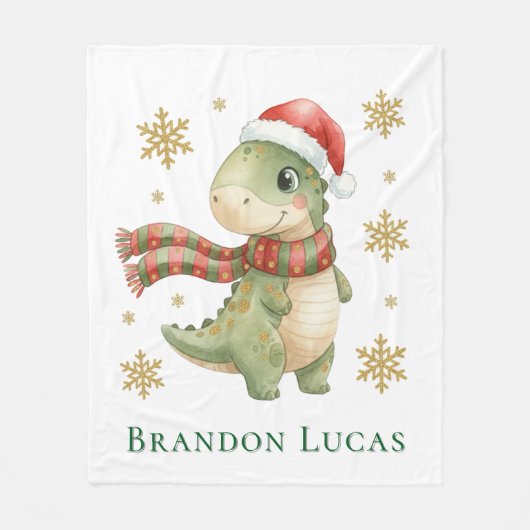 Couverture Polaire Christmas Dinosaur Birthday Party Gift (Devant)