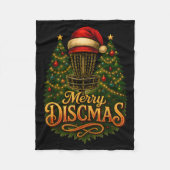 Couverture Polaire Christmas Disc Golf Merry Discmas  (Devant)