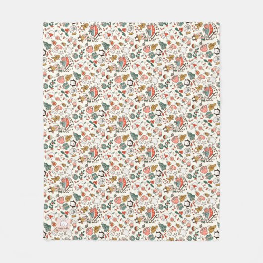 Couverture Polaire Christmas Ditsy Doodles (Devant)