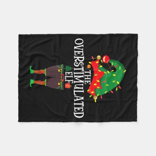 Couverture Polaire Christmas Elf Family Matching Group The Elf Overst (Devant (Horizontal))