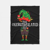 Couverture Polaire Christmas Elf Family Matching Group The Elf Overst (Devant)