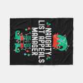 Couverture Polaire Christmas Elf Office Team Party Family Matching (Devant (Horizontal))