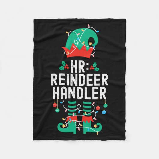 Couverture Polaire Christmas Elf Office Team Party Family Matching  (Devant)