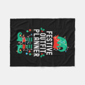 Couverture Polaire Christmas Elf Office Team Party Family Matching _1 (Devant (Horizontal))