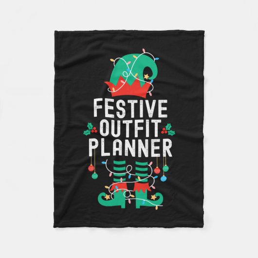 Couverture Polaire Christmas Elf Office Team Party Family Matching _1 (Devant)