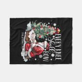 Couverture Polaire Christmas Every Knee Shall Bow Santa Nativity Scen (Devant (Horizontal))