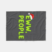 Couverture Polaire Christmas Eww, People Funny Sarcastic Santa Hat Xm (Devant (Horizontal))