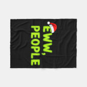 Couverture Polaire Christmas Eww, People Funny Sarcastic Santa Hat Xm (Devant (Horizontal))