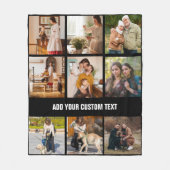 Couverture Polaire Christmas Family Custom Photo College (Devant)