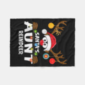 Couverture Polaire Christmas Family Santa's Aunt Reindeer Pajama (Devant (Horizontal))