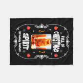 Couverture Polaire Christmas Fir Tree With Bourbon Ugly Xmas Bourbon (Devant (Horizontal))