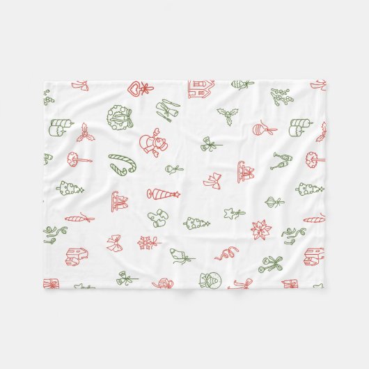 Couverture Polaire Christmas Fleece Blanket – Cozy Holiday Throw (Devant (Horizontal))