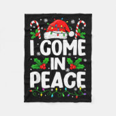 Couverture Polaire Christmas Funny I Come In Peace Couple Matching Me (Devant)