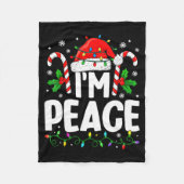 Couverture Polaire Christmas Funny I Come In Peace Couple Matching Me (Devant)