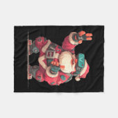 Couverture Polaire Christmas Gamer Look With This Cool Vr Santa Claus (Devant (Horizontal))