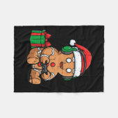 Couverture Polaire Christmas Gingerbread Gamer Xmas Gaming Boys Kids (Devant (Horizontal))